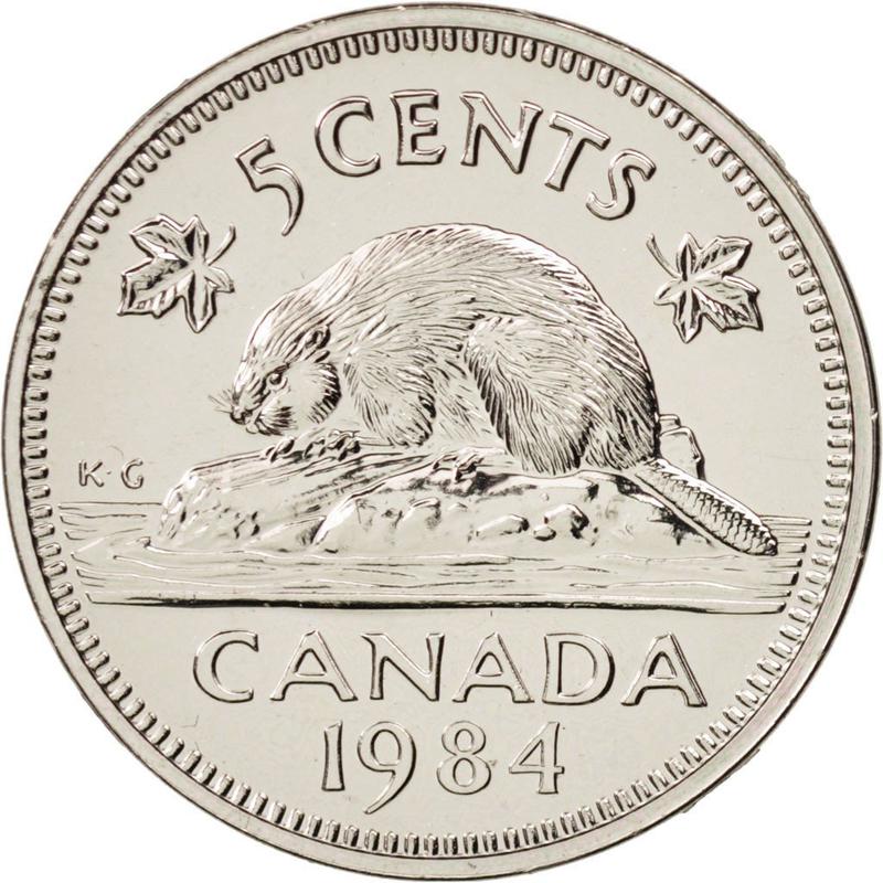 5 cents canadenses